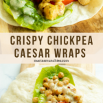Crispy Chickpea Caesar Wraps