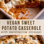 Vegan Sweet Potato Casserole with Marshmallow Streusel