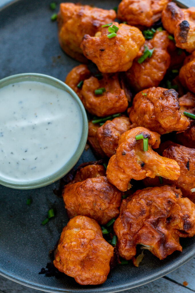 Buffalo Baked Cauliflower Wings