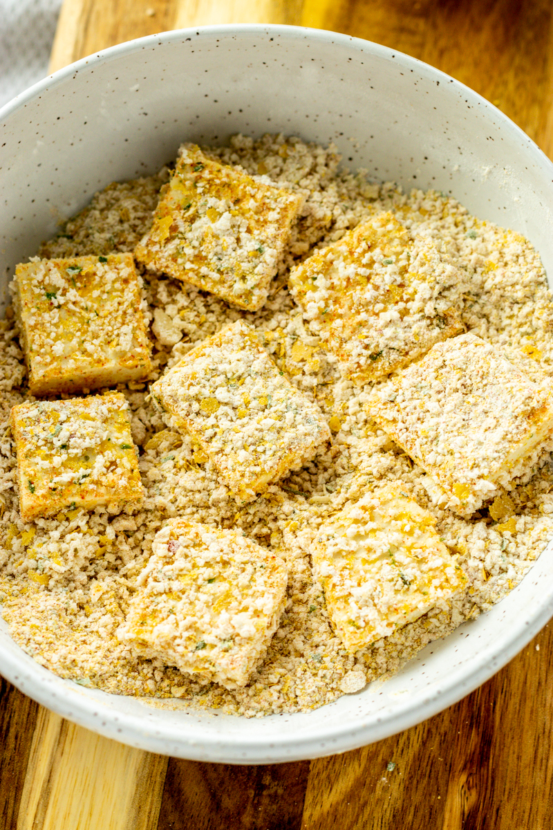 Crispy Breaded Tofu - Maria's Munchies