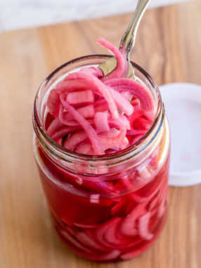 Pickled Red Onions - Maria's Munchies