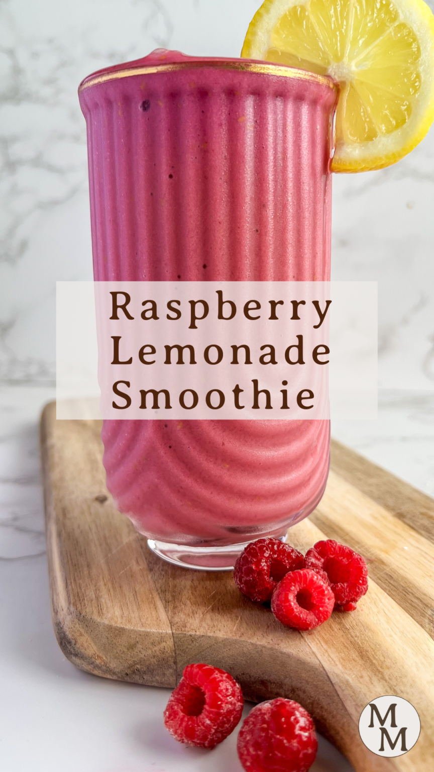 Raspberry Lemonade Smoothie - Maria's Munchies