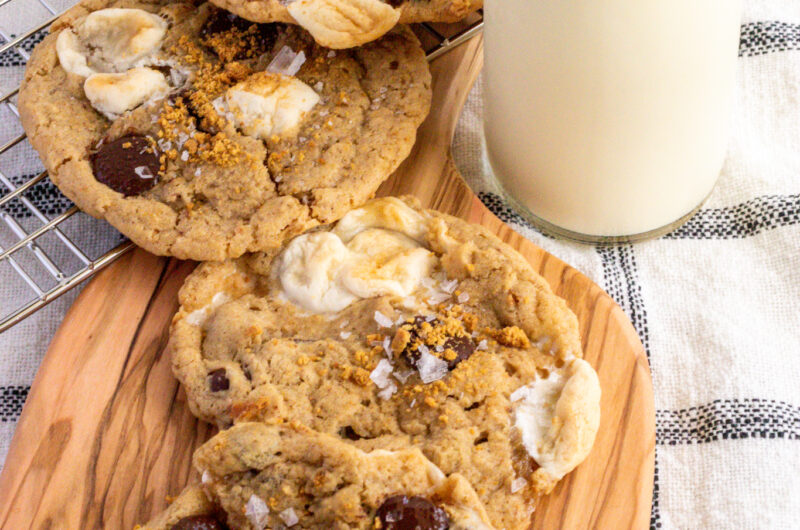 vegan smores cookies