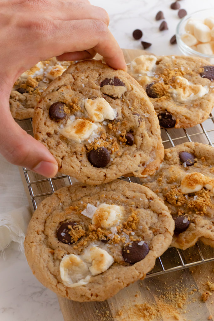 smores vegan cookies