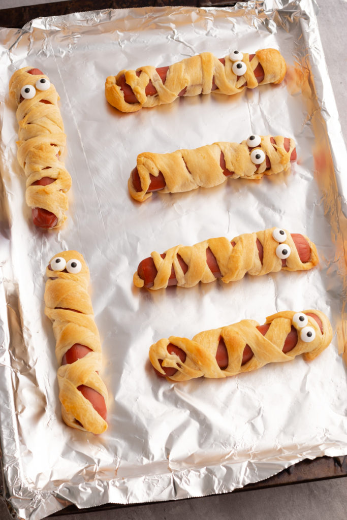 Mummy Hot Dogs Halloween