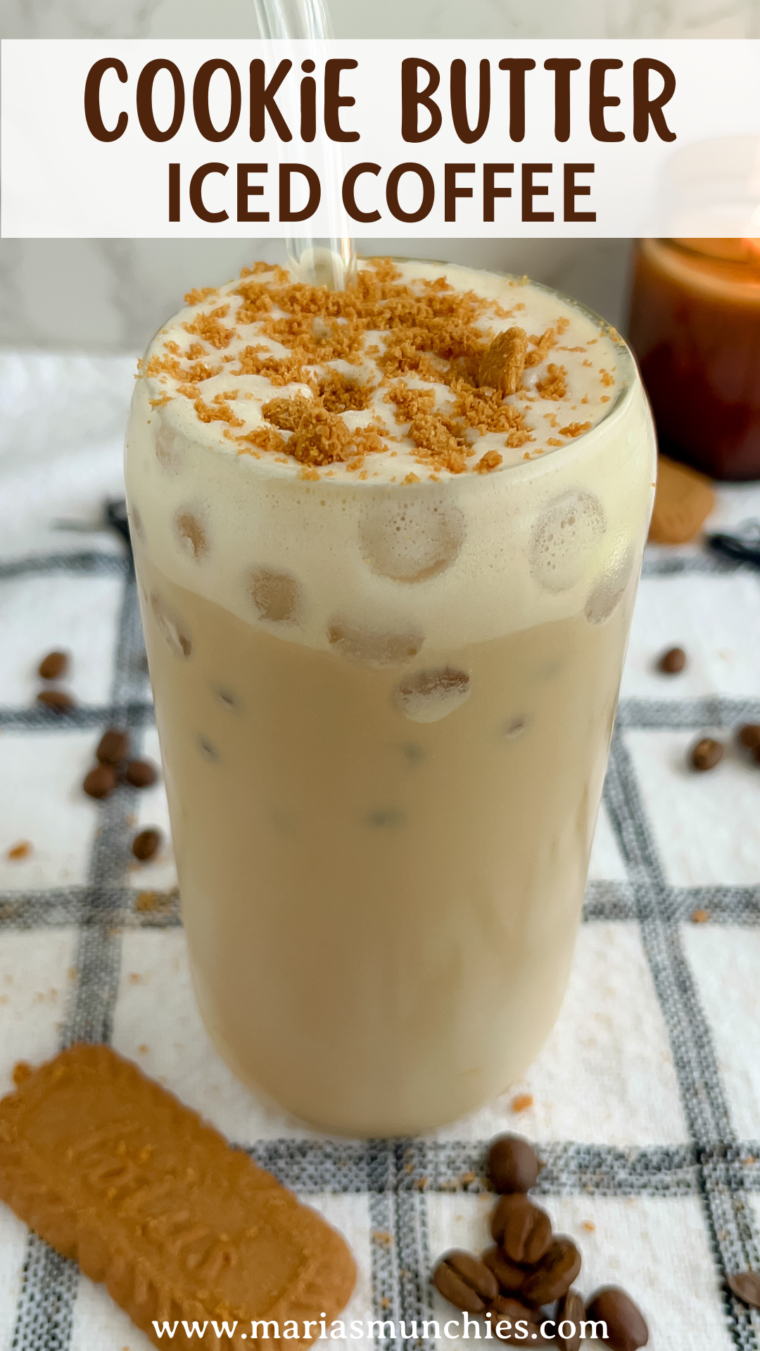 Cookie Butter Iced Coffee (Dairy-Free) - Maria's Munchies