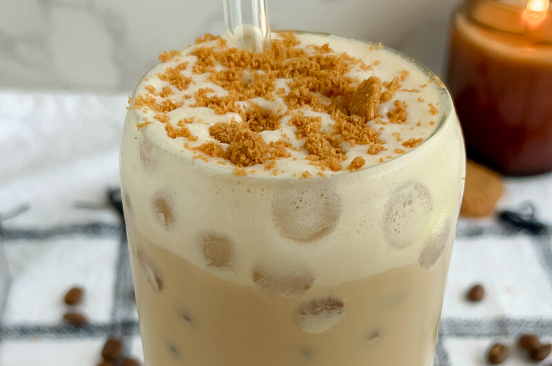 cookie butter iced coffee