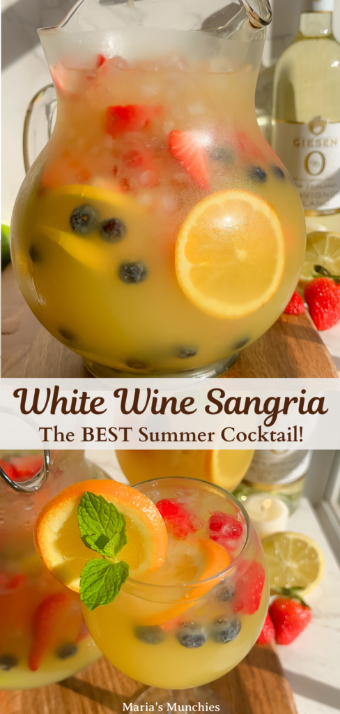 white wine sangria (perfect for summer)