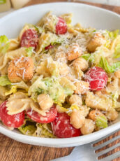 Vegan Caesar Pasta Salad
