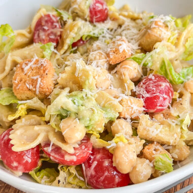 Vegan Caesar Pasta Salad recipe