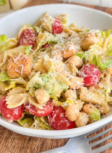 Vegan Caesar Pasta Salad recipe