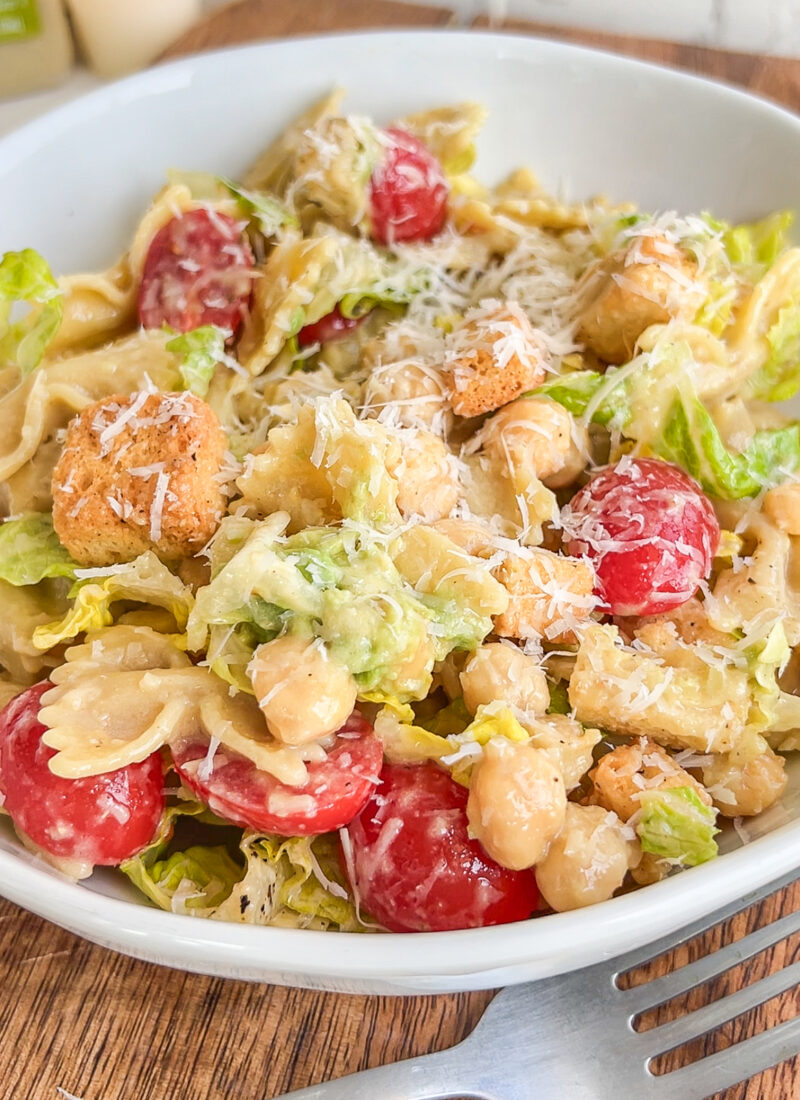 Vegan Caesar Pasta Salad recipe