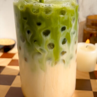 Brown Sugar Iced Vanilla Matcha Latte