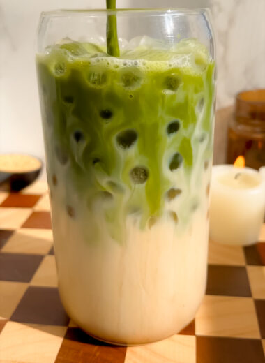 Brown Sugar Iced Vanilla Matcha Latte