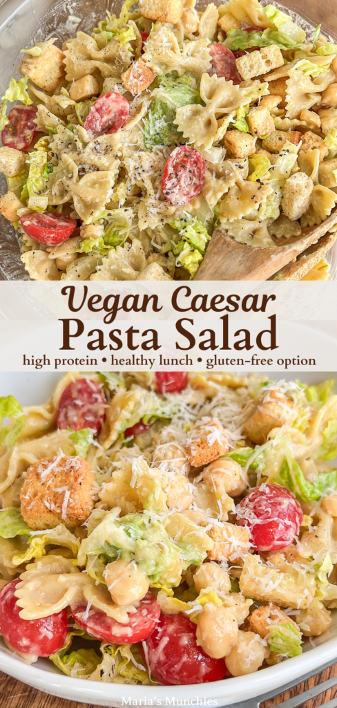vegan caesar pasta salad recipe