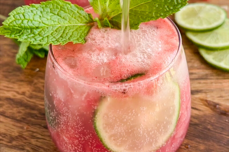 watermelon lime mint mocktails