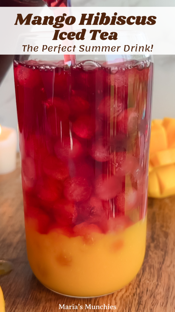 mango hibiscus iced tea